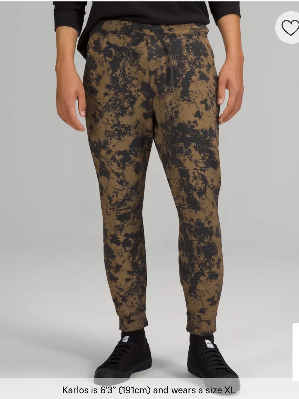 NWOT lululemon athletica City Sweat Tie-Dye Camo Joggers Sz M